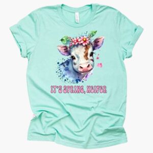 It's Spring Heifer Cow T-shirt