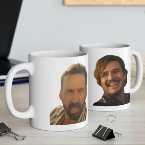 Pedro Pascal Nicolas Cage Mug