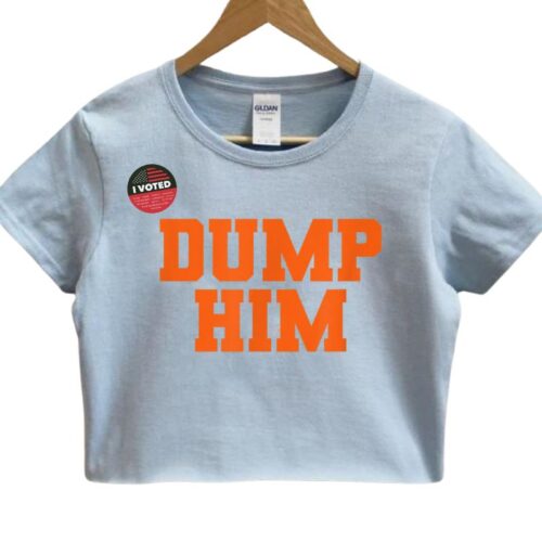 Dump Him Slogan Crop Top