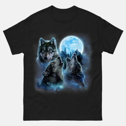 Three 3 Wolf Moon Shirt