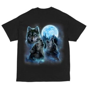 3 wolves Moon Shirt