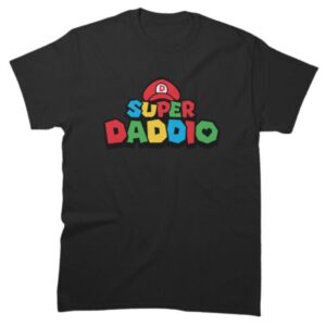 Red Super Daddio Funny Dad Fathers Day Shirt