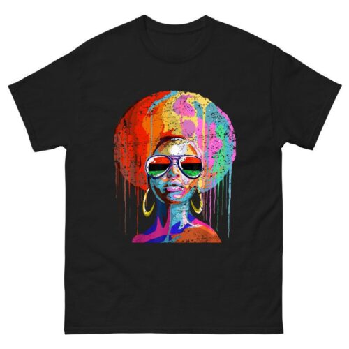 Melanin Afro Queen Dripping Juneteenth Shirt