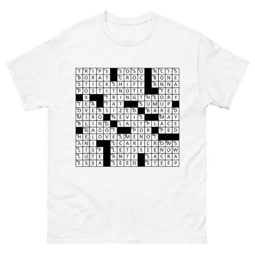 Stuffed Crossword Clue Shirt