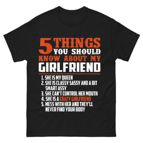 5 things you should know about my girlfriend shirt