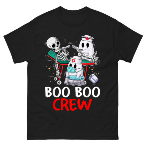 Boo Boo Crew Nurse Skeleton Shirt