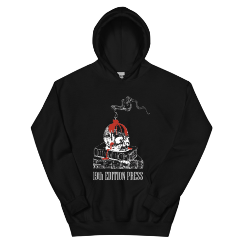 19th Edition Press Skull & Books Hoodie