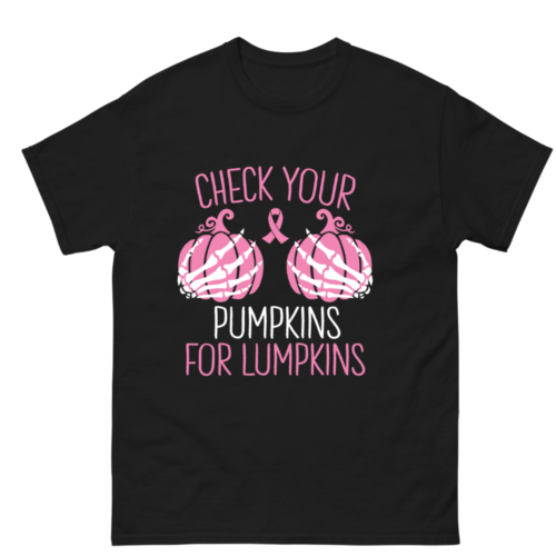 Check Your Pumpkins Breast Cancer Shirt