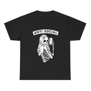 Anti Social Media Skeleton Shirt