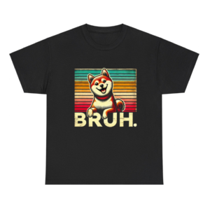 Shiba Bruh Retro Vintage 80s Dog Shirt