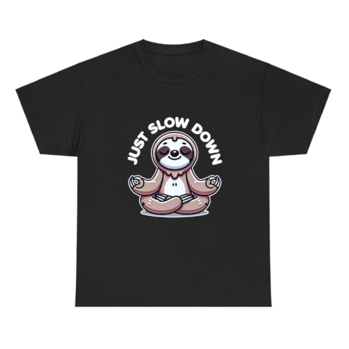 Just Slow Down Cute Yoga Sloth Shirt