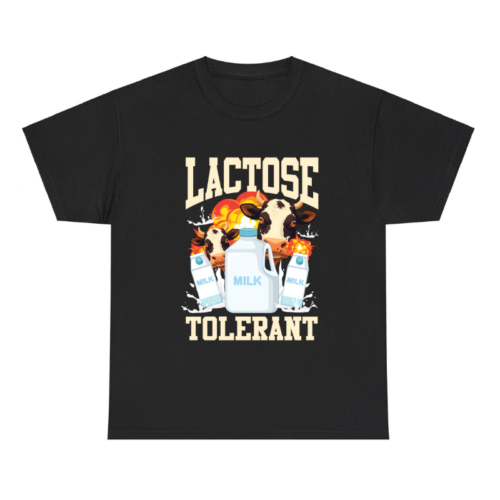 Lactose Tolerant Milk Dairy Food Shirt