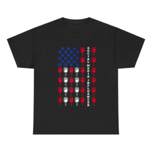 Patriotic Pickleball Player Social Media Shirt