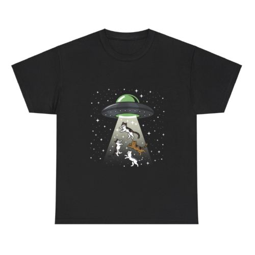 Cat Lover Alien Spaceship UFO Shirt