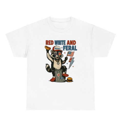 Red White And Feral Shirt