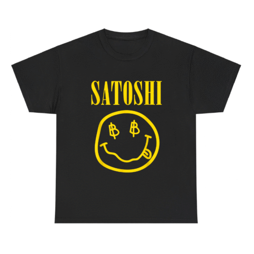 Satoshi Nakamoto Yellow Smile Shirt