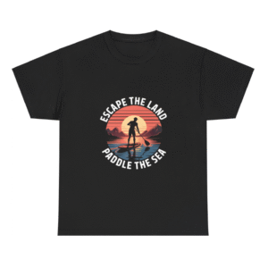 Escape The Land Paddle The Sea Retro Shirt