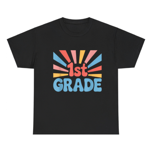 First Grade Teacher Back to School Art Shirt