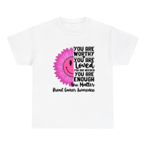 Motivational Awareness Sunflower Pink Ribbon Shirt