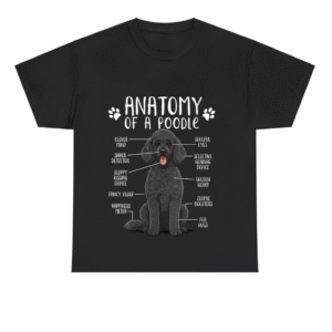 Anatomy Poodle Dog Standard Shirt