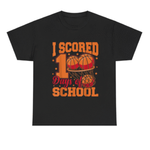 100 Days Of School Basketball Shirt